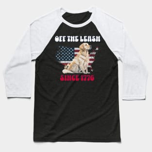 4th of July Independence Day Funny Design for Dog Lovers Baseball T-Shirt